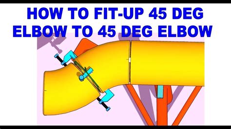 HOW TO FIT UP A 45 DEGREE ELBOW TO ANOTHER 45 DEGREE ELBOW TUTORIAL FOR