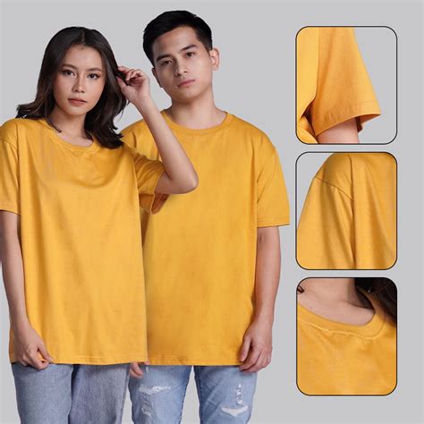 Infinitee Plain Tshirt For Men Warm Color Rust Brown White Gray Mustard