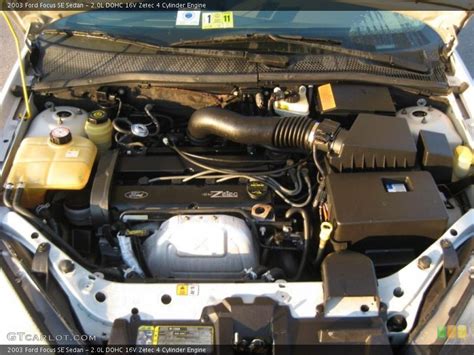 2 0l Dohc 16v Zetec 4 Cylinder Engine For The 2003 Ford Focus 38283096