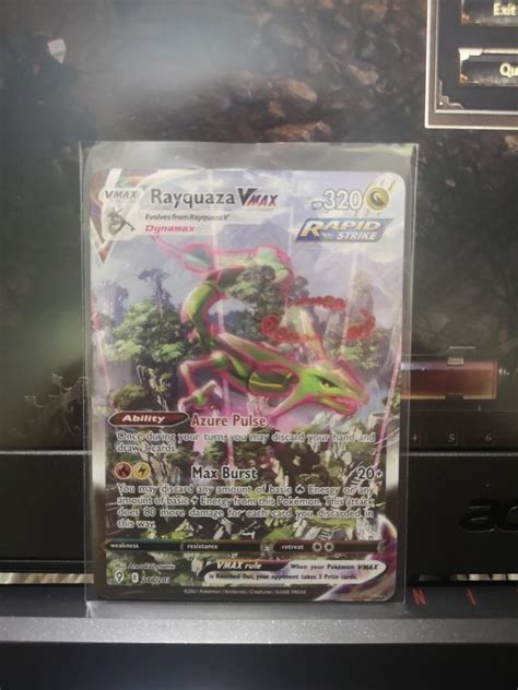 Rayquaza Vmax Alternative art Evolving Skies 興趣及遊戲 玩具 遊戲類 Carousell