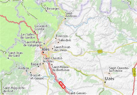 Mapa Michelin Les Plans Plano Les Plans Viamichelin