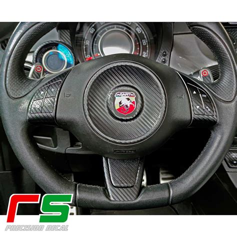 Fiat 500 595 695 Abarth ADESIVI Carbonlook Kit Volante