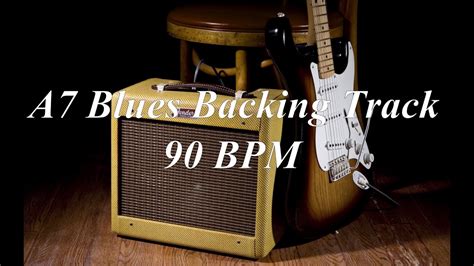 A7 Blues Backing Track 90 BPM YouTube