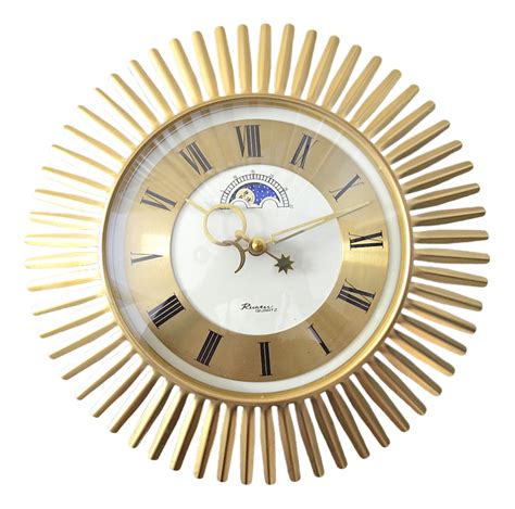 Sunbust Moon Phases Wall Clock From Richter Quarz Chairish