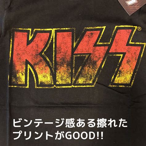 【楽天市場】バンドtシャツ Kiss キッス Tシャツ キス ビンテージ ロゴ ブラック バンドt ロックtシャツ 正規品 送料無料