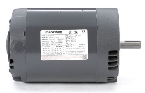 Marathon Motors General Purpose Motor Hp Phase Nameplate Rpm