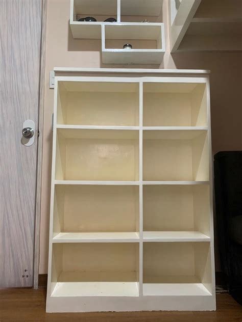 wooden open cabinet bookshelf organizer furniture home living