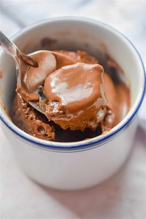 Rich Nutella Mug Cake Only 3 Ingredients Lynns Way Of Life