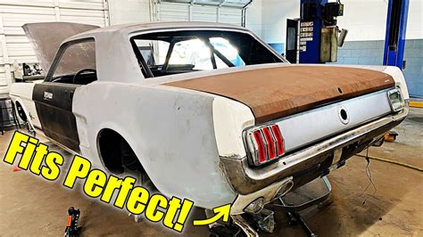 Building A Custom Rear Bumper For My 1965 Mustang Youtube