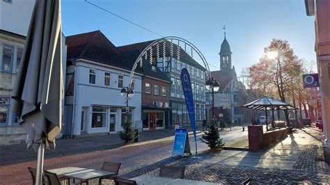 Nienburg Weser Lange Straße Anfang Januar 2022 Walk down Long