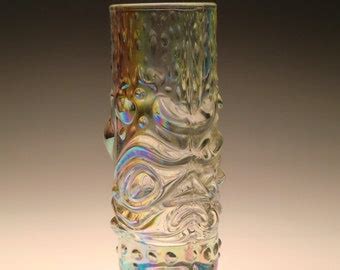 Czech Bohemian Sklo Union Art Glass Iris Iridescent Vase By Frantisek