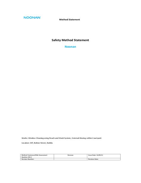 14 Method Statement Templates Download Free Formats In