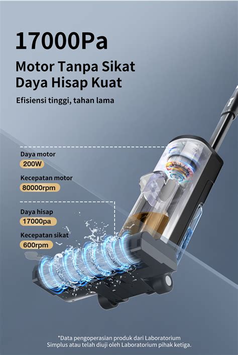 jual simplus pembersih lantai turboflow  penghisap debu daya hisap
