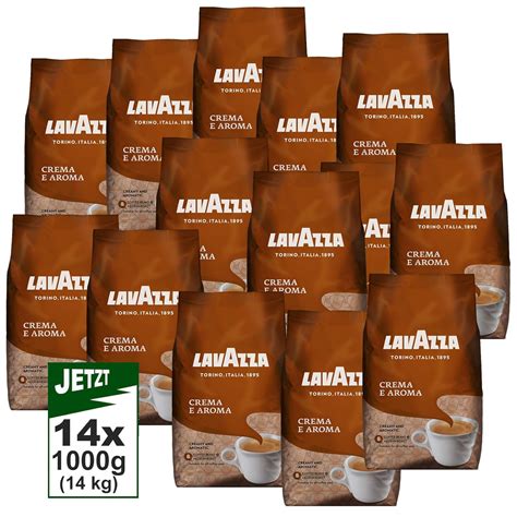 LAVAZZA Ganze Bohne Kaffee Crema E Aroma 14x1000g 14kg Premium Kaffee