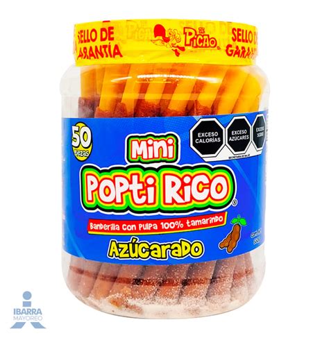 Banderilla Picao Popti Rico Azucarado Mini Pzas Ibarra Mayoreo