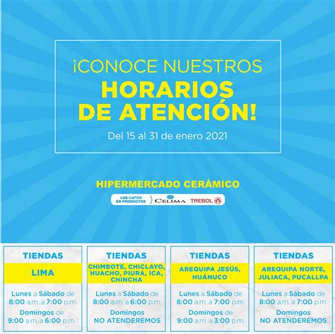 ¡Atención! Tenemos nuevos horarios... - Hipermercado Cerámico | Facebook