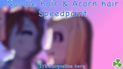 Acorn hair & noodle hair speedpaint // IbisPaint x // It’s Jacqueline ...