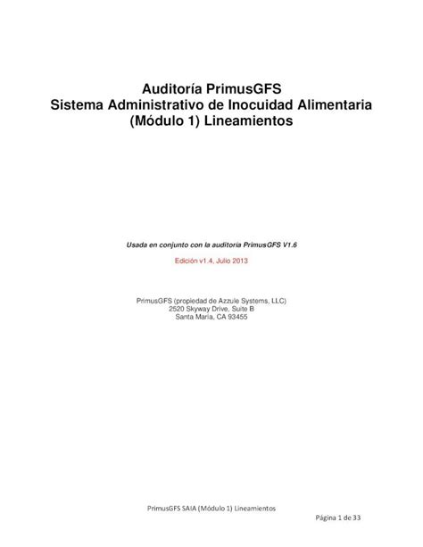 Pdf Auditor A Primusgfs Sistema Administrativo De Guias De