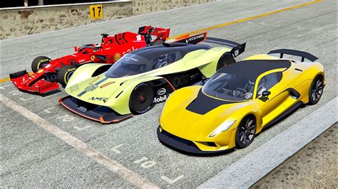 Hennessey Venom F Vs Aston Martin Valkyrie Amr Pro Vs Ferrari F