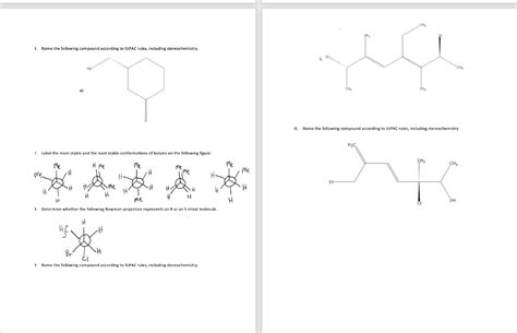 Solved Assign Cisttrans Or Eiz Nomenclature To The Alkenes Chegg