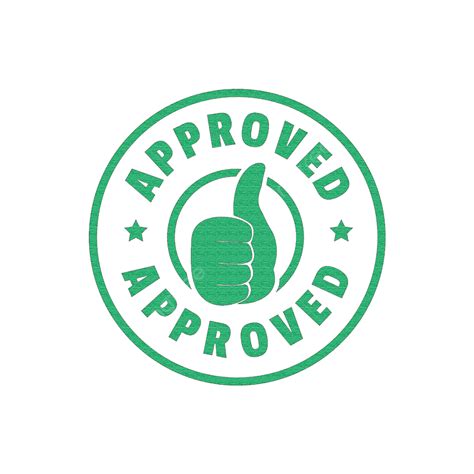 Approved Stamp Vector Design Images Textured Approved Stamp With Thumbs Up Approved Thumb Up