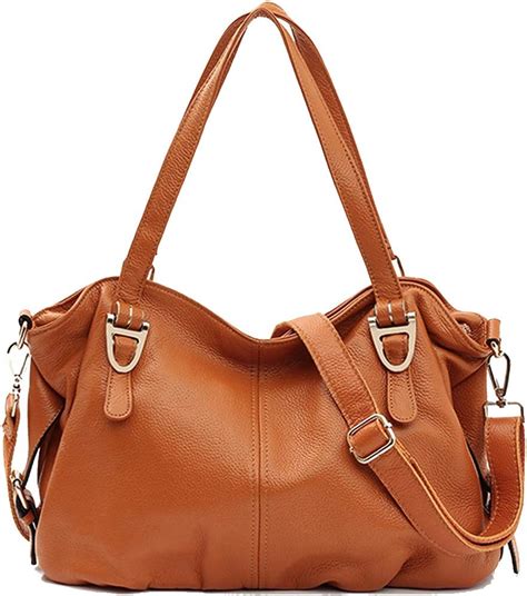 SDINAZ Bolsos De Mano Mujer Bolsos Bandolera Moda Cuero Piel Autentica