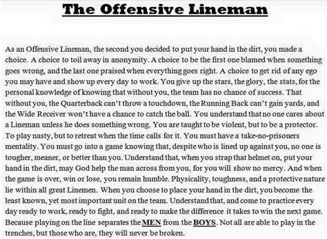 Offensive Lineman Quotes - ShortQuotes.cc