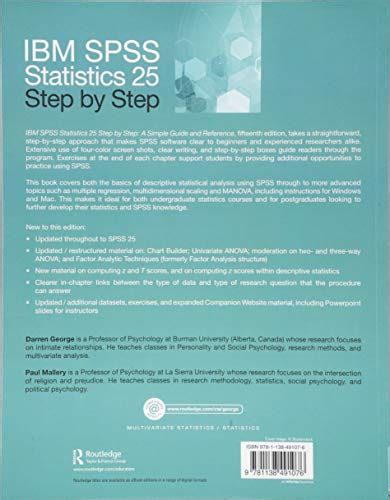 Ibm Spss Statistics 25 Step By Step A Simple Guide And Reference