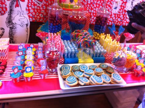 Dr Seuss Themed Candy Buffet Party Candy Buffet Party 1st Birthdays