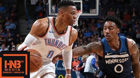 OKC Thunder Vs Minnesota Timberwolves Full Game Highlights 01 08 2019