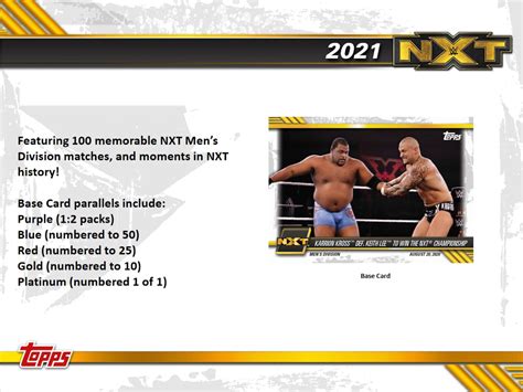 2021 Topps Wwe Nxt Wrestling Hobby Box Breakaway Sports Cards