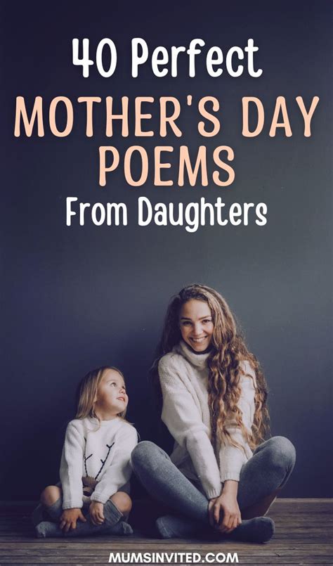 Happy, Short & Cute Mother's Day Poems From Daughters (2024) in 2024 ...