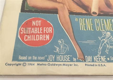 Original 1964 The Love Cage Movie Lobby Card Jane Fonda Bikini Kissing Smoking Lobby Cards