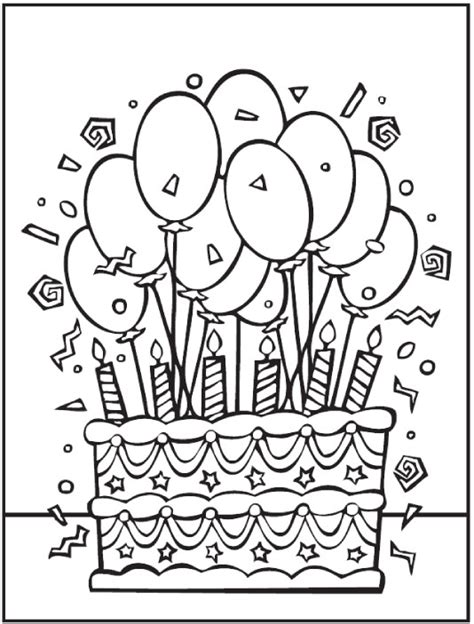 Kleurplaat Ballonnen Verjaardag Printable Coloring Pages New Year My