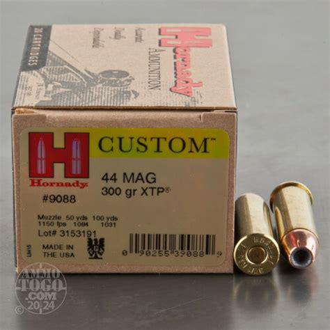 Magnum Ammo Rounds Of Grain Xtp By Hornady