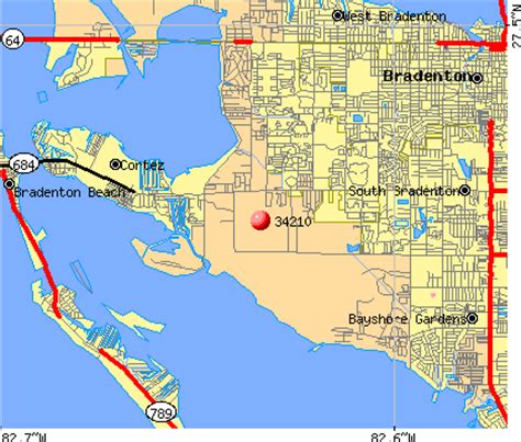 Bradenton Florida Zip Code Map