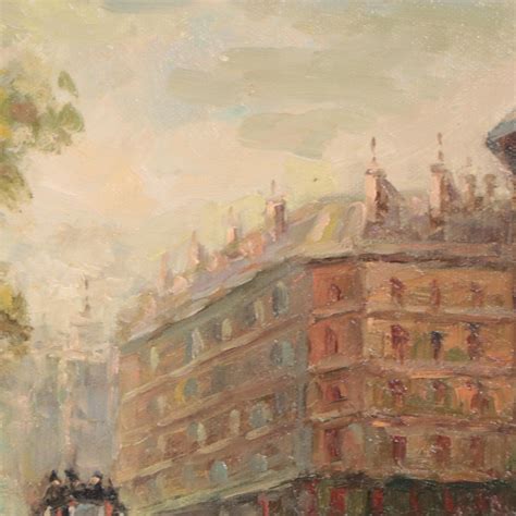 Oil Painting of Paris Street Scene | EBTH