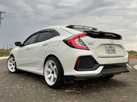 2018 Honda Civic LX With 18x9 5 AVID1 AV6 And Michelin 235x40 On Stock