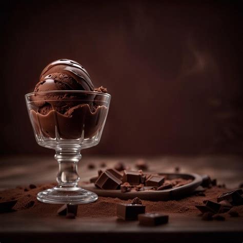 Premium AI Image | A delicious chocolate icecream bowl