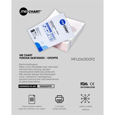 Jual Kertas Ekg Ecg Pack Mm X Mm X Sheet Fukuda Recording