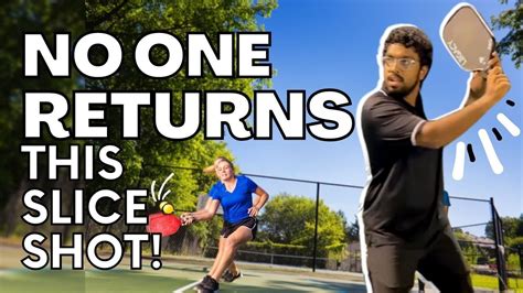 How To Hit The Perfect Backhand Slice Return In Pickleball Youtube