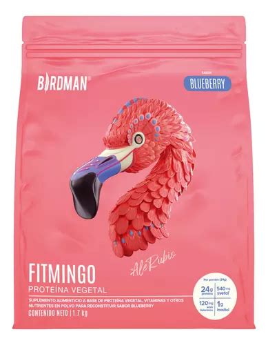 Birdman Proteína Vegetal Fitmingo 1700g By Ale Rubio Sabor Blueberry