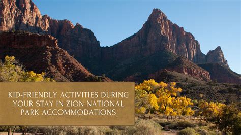 Kid Friendly Activities And Junior Ranger Program