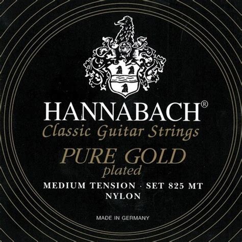 Hannabach Pure Gold Mt Medium Tension Cordes Guitare Classique