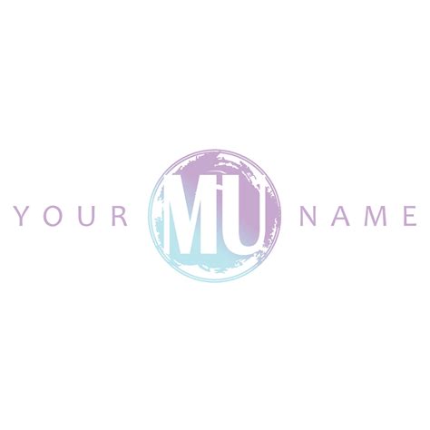 MU Initial Logo Watercolor Vector Design 33216925 Vector Art at Vecteezy