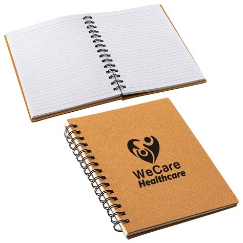 Hard Cover Cardboard Spiral Notebook One Color Personalization