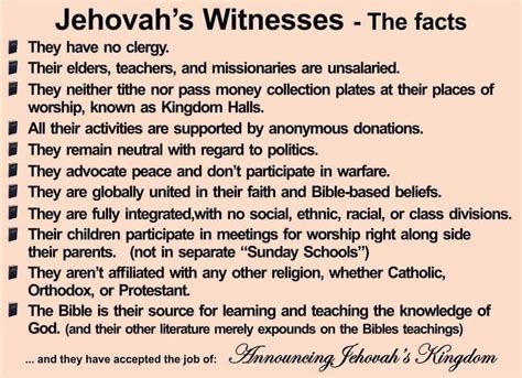 Pin By Joanne Wilson On Awesome Good News Jehovahs Witnesses Beliefs