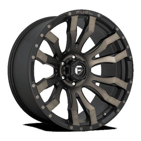 Fuel 1pc Aluminum Rim D674 Blitz 18x9in Matte Black Double Dark Tint Finish D67418901757