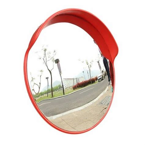 Red Acrylic Reflector Road Safety Convex Mirrors For Parking Place