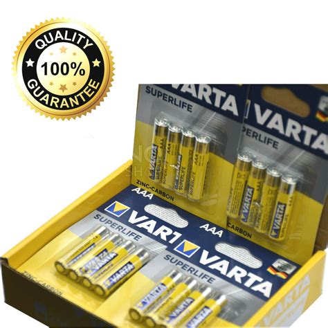 100 Batterie Varta AA 50 Batteria Stilo 50 Ministilo AAA Pile